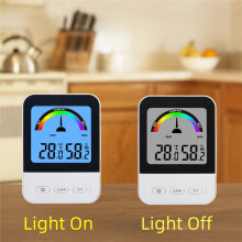 Digital Electronic Thermometer and Hygrometer Indoor Thermometer Temperature Gauge Dry/Humid Comfort Level Guide
