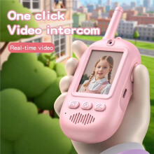 Kids Video Walkie Talkie with 2.0 Inch Screen Rechargeable One-Click Intercom Toys for Kids Outdoor , Camping