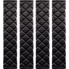 MIKAFEN 4 Pack Universal Car Seat Belt Pads, Adult Seat Belt Shoulder Strap Covers Harness Pad for Car/Bag(Black)