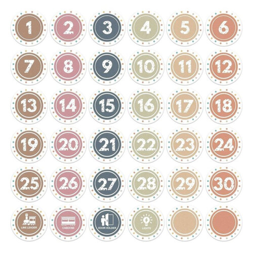 Boho   Spots for Classroom - 36pcs Number Stickers Dots for Classroom Floor Decals