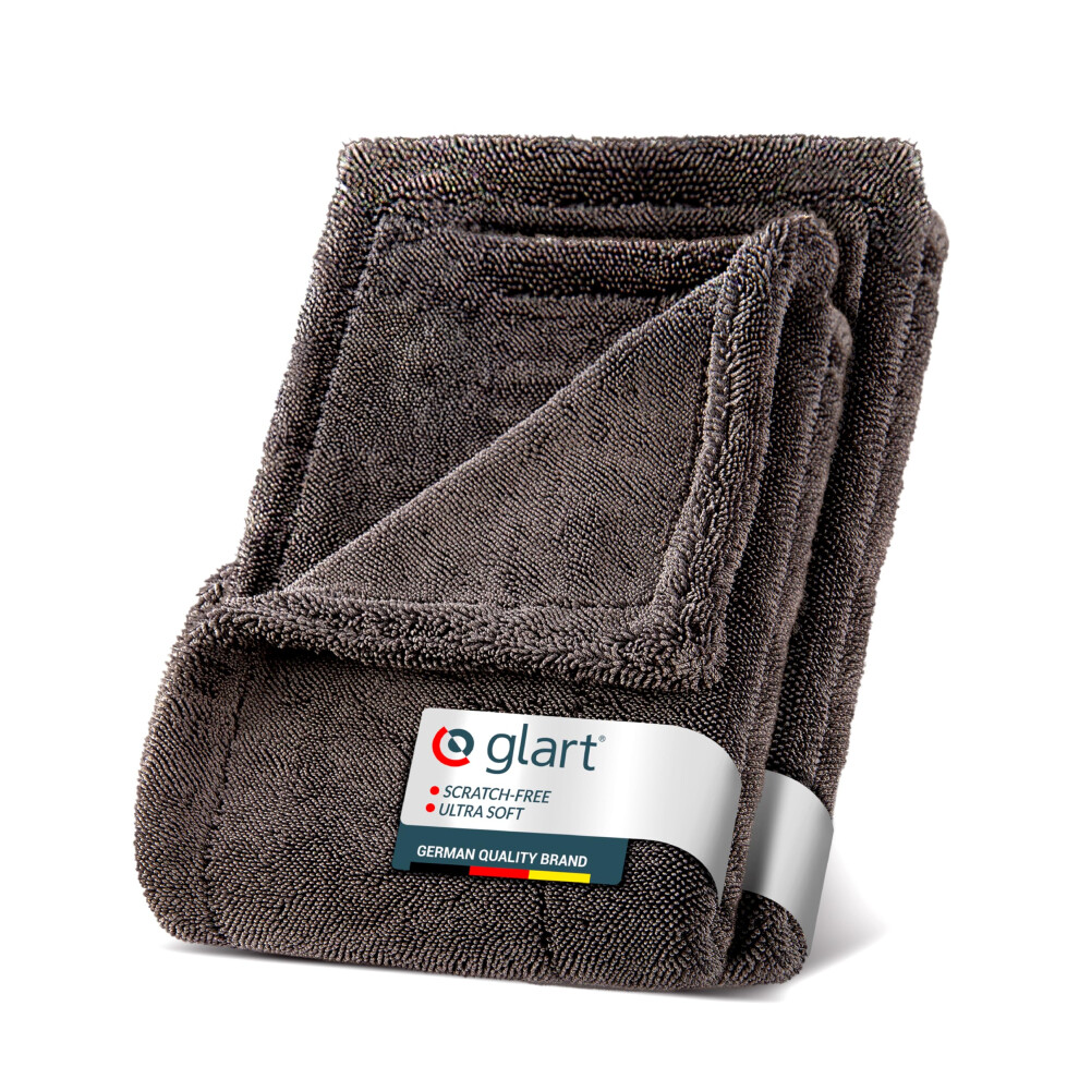 Glart Set Twist Car Drying Cloths Xxl - Premium 80X55cm And 60X40cm Microfiber Towels For Scratch-Free Drying. Large Drying Towel For Cars And Motorc 5000460806391