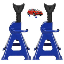 2 x 3T Tonne Heavy Duty Car Van Vehicle Ratchet Jack Stands Axel Stand Tyre Jack Lift 29-43cm (Pack of 2)