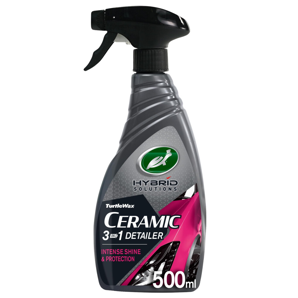 Photos - Car Polish & Exterior Cleaning Turtle Wax Hybrid Solutions Ceramic 3-in-1 Car Detailer, Waterless Car Wash, Long-lasting Hydrophobic Wax Protection and Hig 