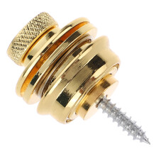 Bass Gitaar Strap Lock Non-Slip Goud
