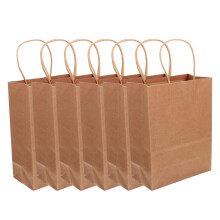 20St Stevige Kraft Takeaway Papieren Tassen Voor Brood En Cadeau