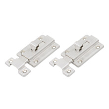 2St Duurzame Stainless Steel Door Latch Voor Privacy