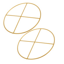 2St Stevige Gouden Ijzeren Ringen Voor DIY Dromenvanger
