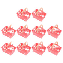 10St Kleine Plastic Mandjes Voor En Poppenhuis
