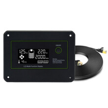 LCD Display Remote Control Box + 3-Meter Network Cable for Pure Sine Wave Inverters Only for FCHAO