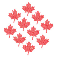 Plastic Iron on Patches Maple Leaf Naaidecoratie