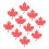 Plastic Iron on Patches Maple Leaf Naaidecoratie 1