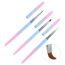 3St Nail Art DIY Tools Metalen Nagelverf Voor Precisie