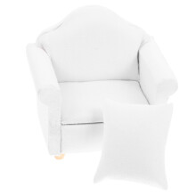 1Set Wit Katoenen Miniatuur Sofa Hamster En Chinchilla Huisdier
