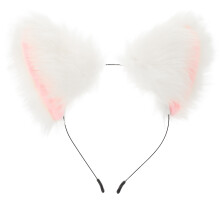 1Zachte Dierenoor Haarband Wit Voor Cosplay En Feestaccessoire