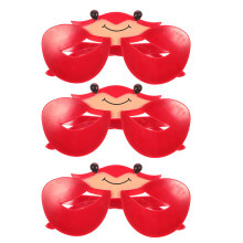 3St Luchtige Krabbril Party Accessoires Tropische Feestdagen