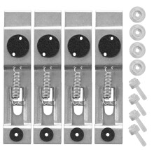 BITS4REASONS - Trade Plate Holders. Clip On Cover Up Kit For Front And Rear Plates. Trailer Number Plate Holder, Frameless Spring Loaded Number Plate