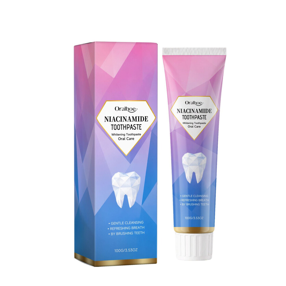 (100g) ORALHOE Niacinamide Whitening Toothpaste Gentle cleansing of the mouth, clean, bright and fresh breath daily care