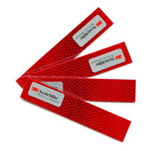 Salzmann Diamond Grade Hi-Vis Reflective Stickers | Waterproof All-Weather Outdoor Safety Sticker Decals | Pack of 4 | Yellow, Orange, Red or White |
