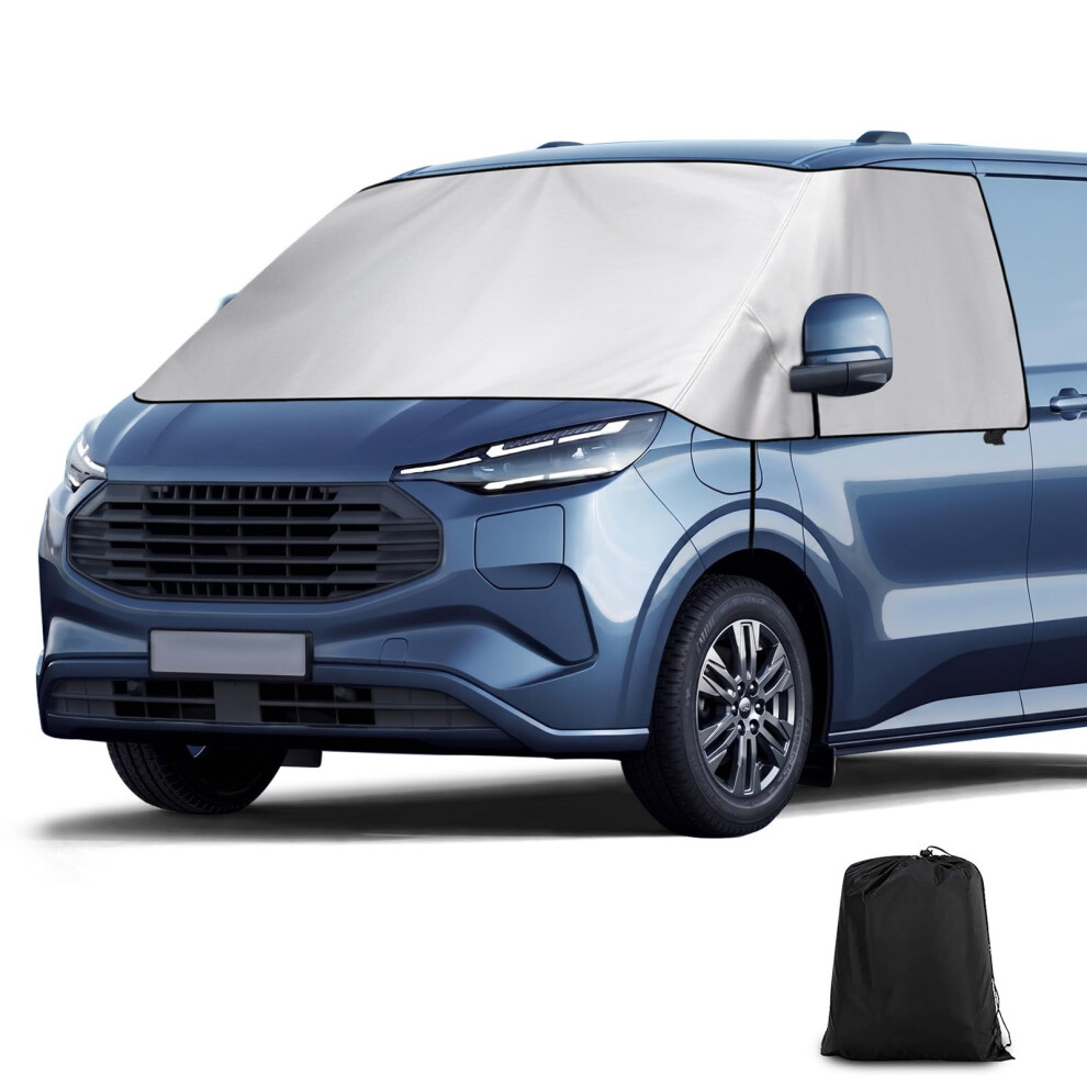 Coviek Motorhome Windscreen Cover For Ford Transit 2015-2026 Mk8 & Mk9, 600D Heavy Duty Motorhome Front Window Cover With Soft Lining, Waterproof The 5003238641309