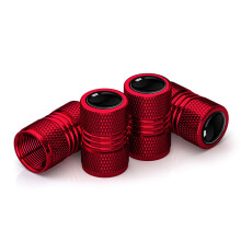 Tyre Valve Stem Caps, 4PCS Universal Dust Caps for Car Motocycle Bike Tire Wheel Covers (Red)