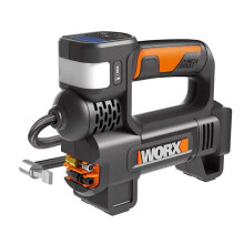 WORX WX092.9 Cordless Inflator 18V 4-in-1 | 150 PSI | Digital LED Gauge | Auto Stop | SOS Emergency Light | Tyre Sports Ball Mattress | PowerShare |