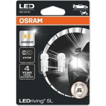 OSRAM LEDriving SL, W5W, Amber, Double Blister (2 lamps), LED Retrofit, offroad use only