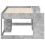 VidaXL vidaXL Kids'Bed Frame with Storage Concrete Grey 80 x 160 cm 4