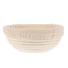 1Handgemaakte Beige Rieten Broodmand Voor Deegrijzen En