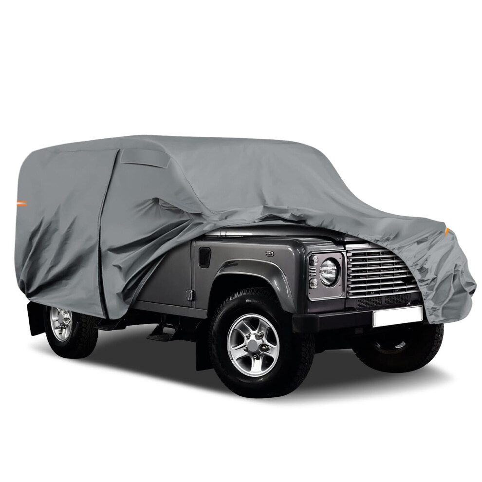 Waterproof Car Cover Fits For Land Rover Defender 110 1990-2016, Grey 5000698027315