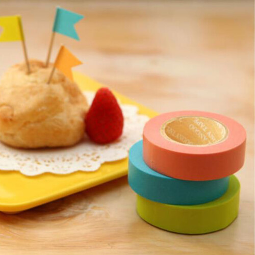 10Rollen Lichtgewicht Gekleurde Tape Voor Creatieve DIY 2