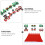1Set Kerst Party Props Set Met Comfortabele Hoed En Brilframes 4