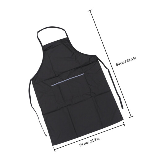 3St Verstelbare Zwarte Polyester Schorten Voor Kapsalons 1