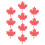 Plastic Iron on Patches Maple Leaf Naaidecoratie 7