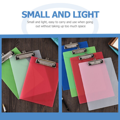 4St Praktische Plastic Clipboard Met Documentclips Voor Kantoor 2