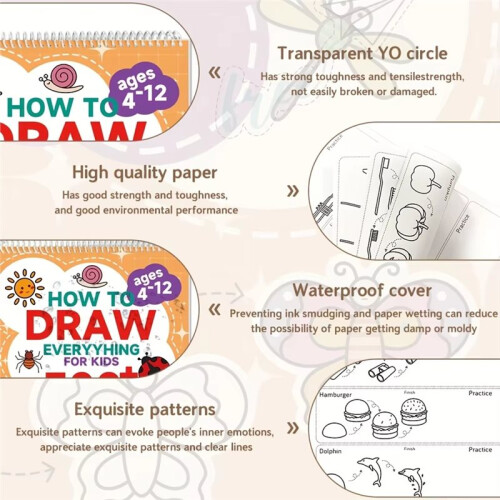 A Simple Drawing Book, Easy to Understand, with Detailed and Practical Steps Convenient for Practice Coloring Book 2