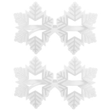 2St Party Xmas Brillen Met Sneeuwvlok Design Wit Voor Foto's
