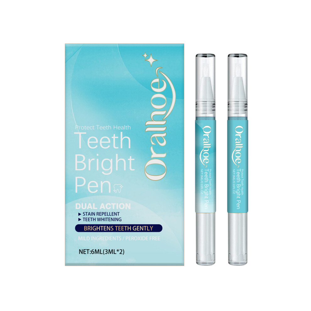 (6ml (3ml*2)) ORALHOE dental care pen cares for oral hygiene, cleans teeth, freshens breath, dental pen