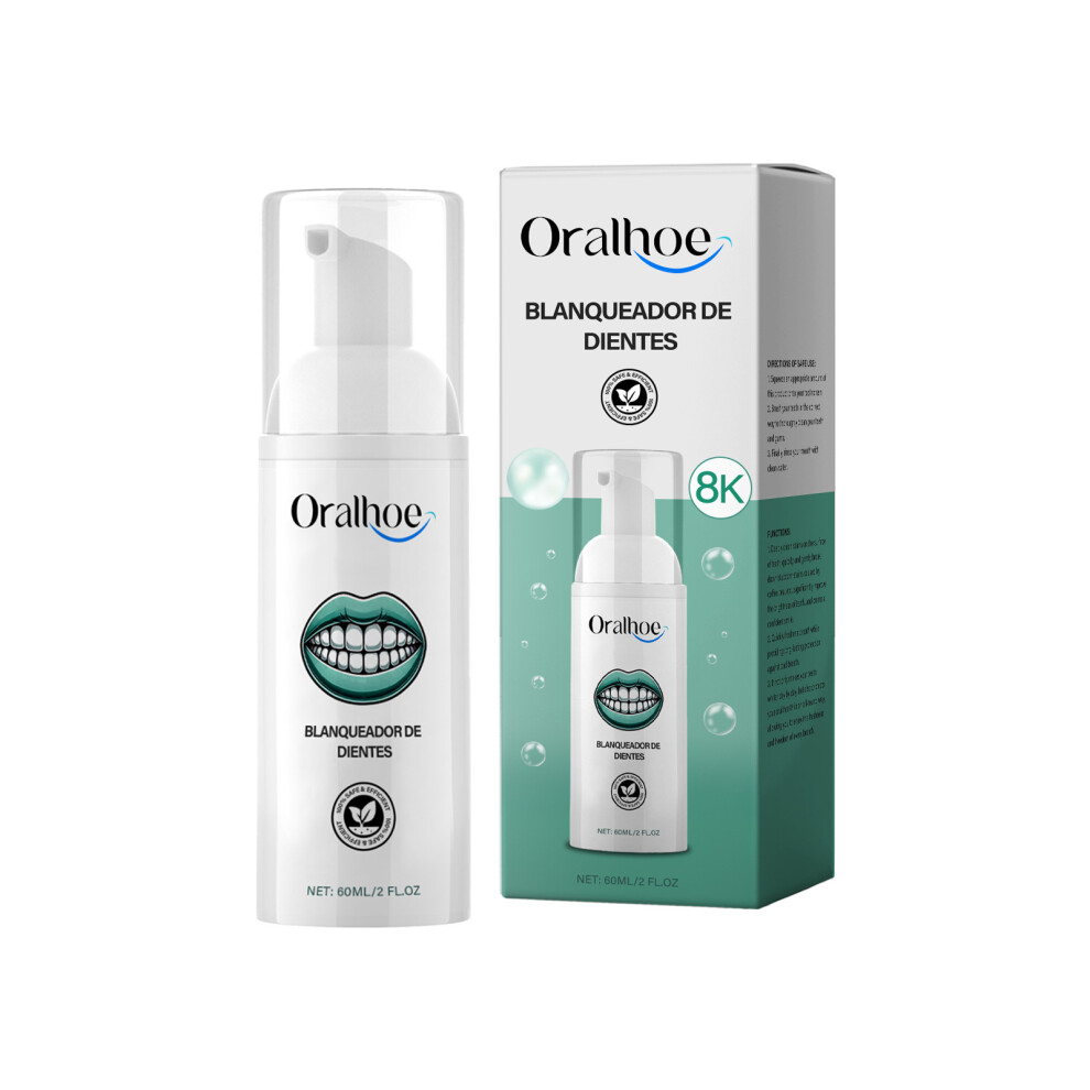 (60ml) ORALHOE Teeth Cleansing Mousse Gentle Cleansing, Care for Teeth, Fresh Oral Care Toothpaste