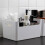 1Stps Bureau Opbergbox Wit, Voor Spullen Sorteren En Netheid 3