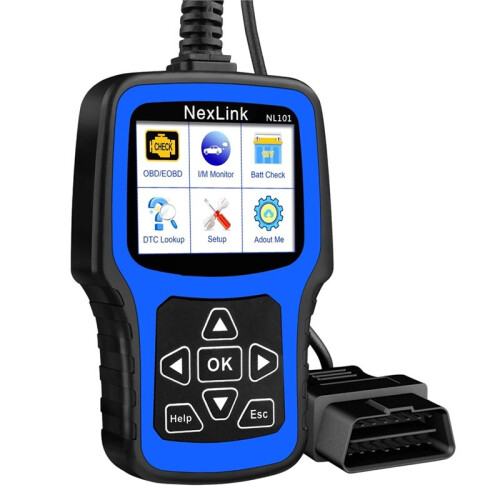 NL101 OBD Scanner EOBD Code Reader with Battery Tester Check Engine Code Reader 2.4'' Screen for Car Light Duty Vehicles 1