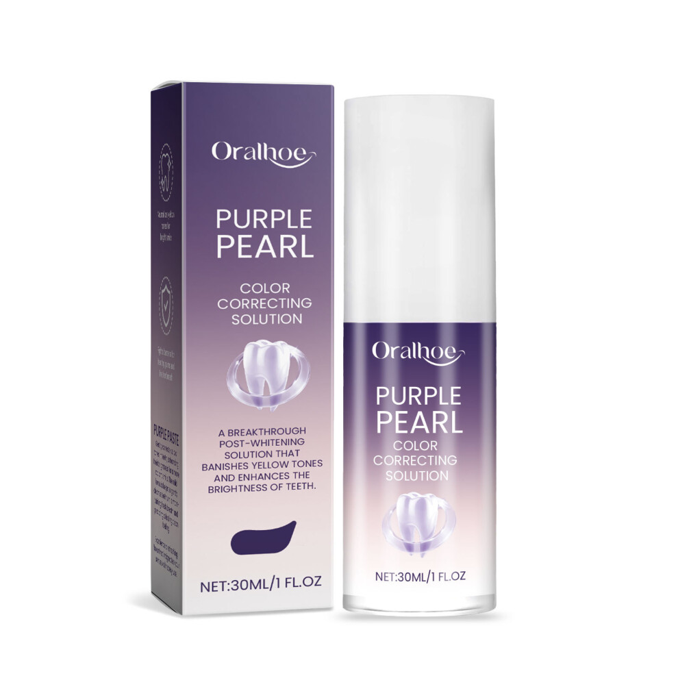(30ML) ORALHOE Purple Care Toothpaste Cleans teeth, cares for oral hygiene, freshens the mouth, daily care toothpaste