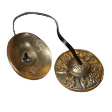 1Paar Gouden Meditatie Klokkenspel Koperen Percussie Instrument