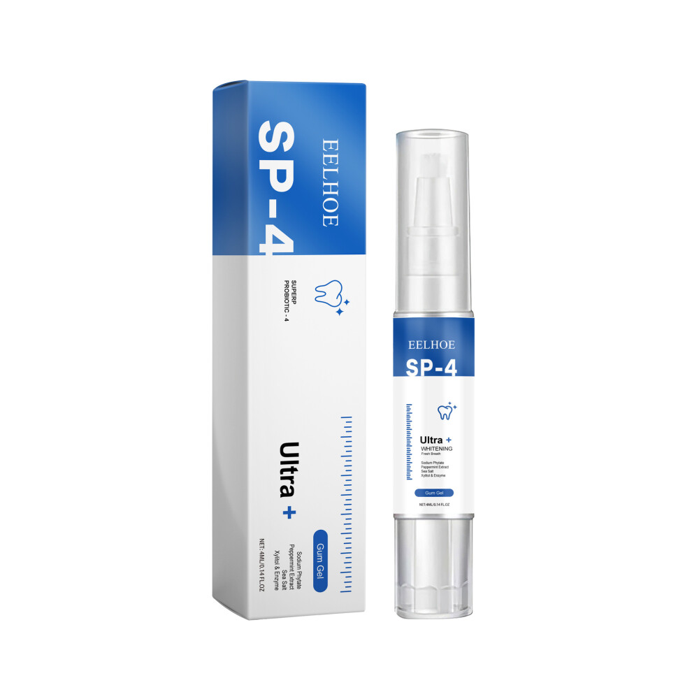 (4ml (blue)) EELHOE Gum Care Gel Deeply cleans teeth and stains, cares for gums, freshens breath, and provides oral care