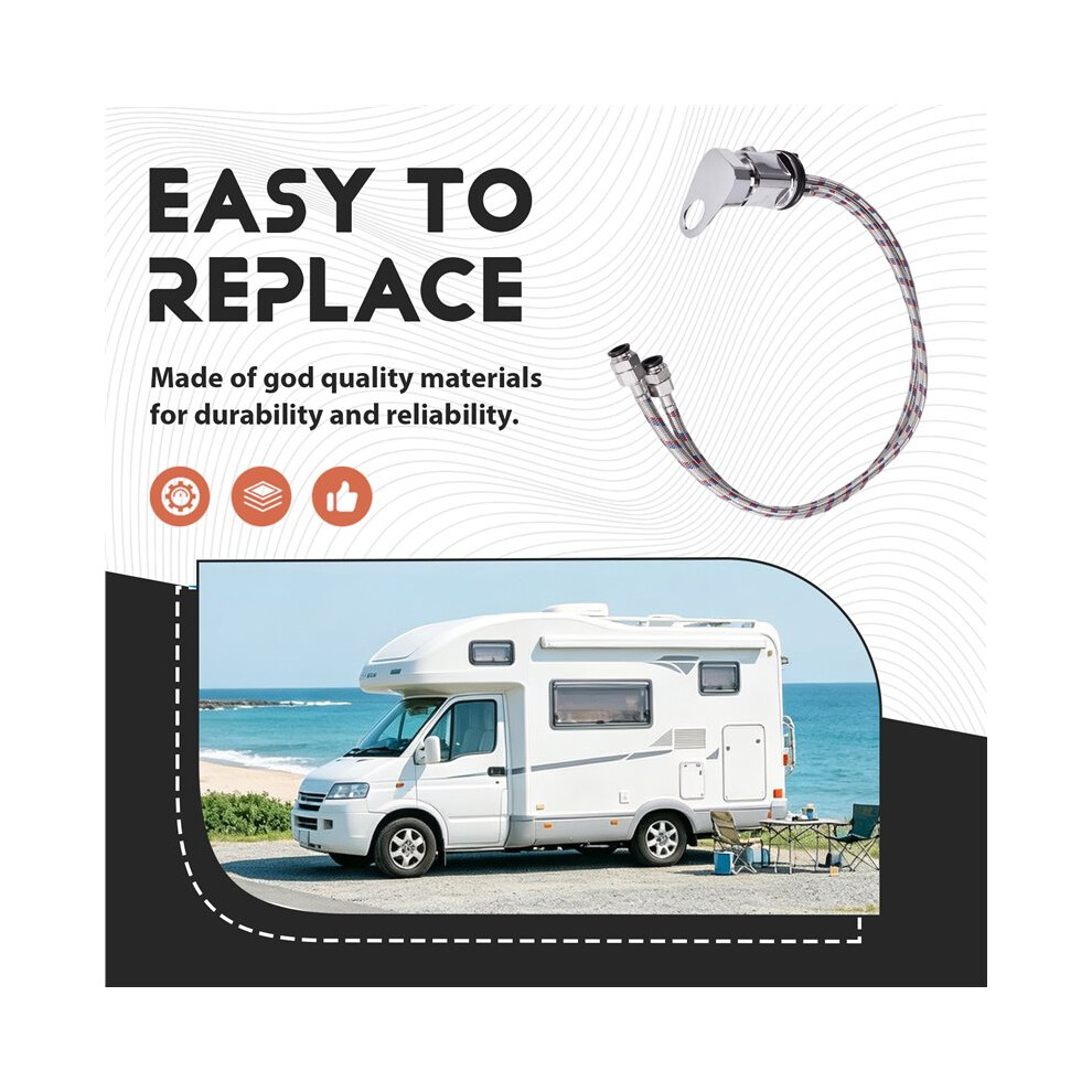 Caravan Chrome Shower Mixer With 12Mm Push For Tails Outlet 1/2" Motorhome Campervan Shower Mixer Tap Outlet Rv Parts 6032025990442
