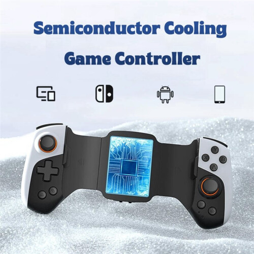 JK02 Gaming Telescopic Gamepad Semiconductor Radiator,Phone Cooling Handle Controller for IOS,Android, 2