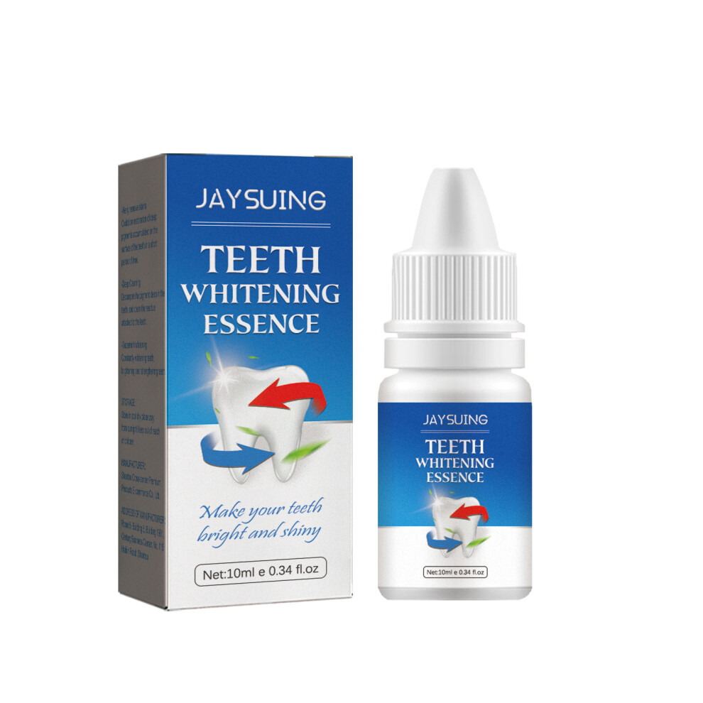 (10ml) Jaysuing Teeth Whitening Essence Mild Stain Remover, Yellow Tartar Oral Cleansing and Beautiful Teeth Care