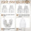 10 Pack Blind Pull Cord Knobs-Anti-Strangulation Breakaway Design (Bell Shape, 4-Hole) Plastic Tabs, Install Fits Blinds 4