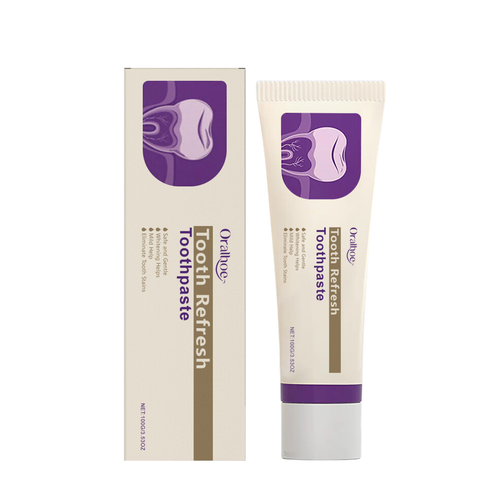 (100g) ORALHOE Brightening Toothpaste, Brightening Teeth, Gentle Cleansing of Teeth Dirt, Fresh Breath and Care for Oral Toothpaste