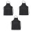 3St Verstelbare Zwarte Polyester Schorten Voor Kapsalons 7