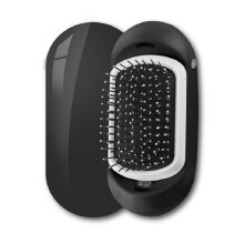 (black) Anti-Static Scalp Massage Hairbrush Soft Bristles Lightweight Reduce Frizz For Home Travel Daily Outdoor Activities Adults Kids